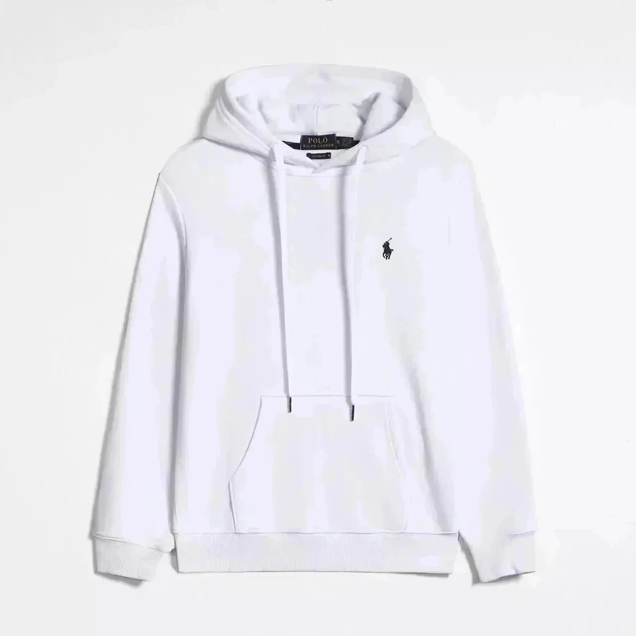 Hooded Tops – White pullover hoodie, M 55-65KG