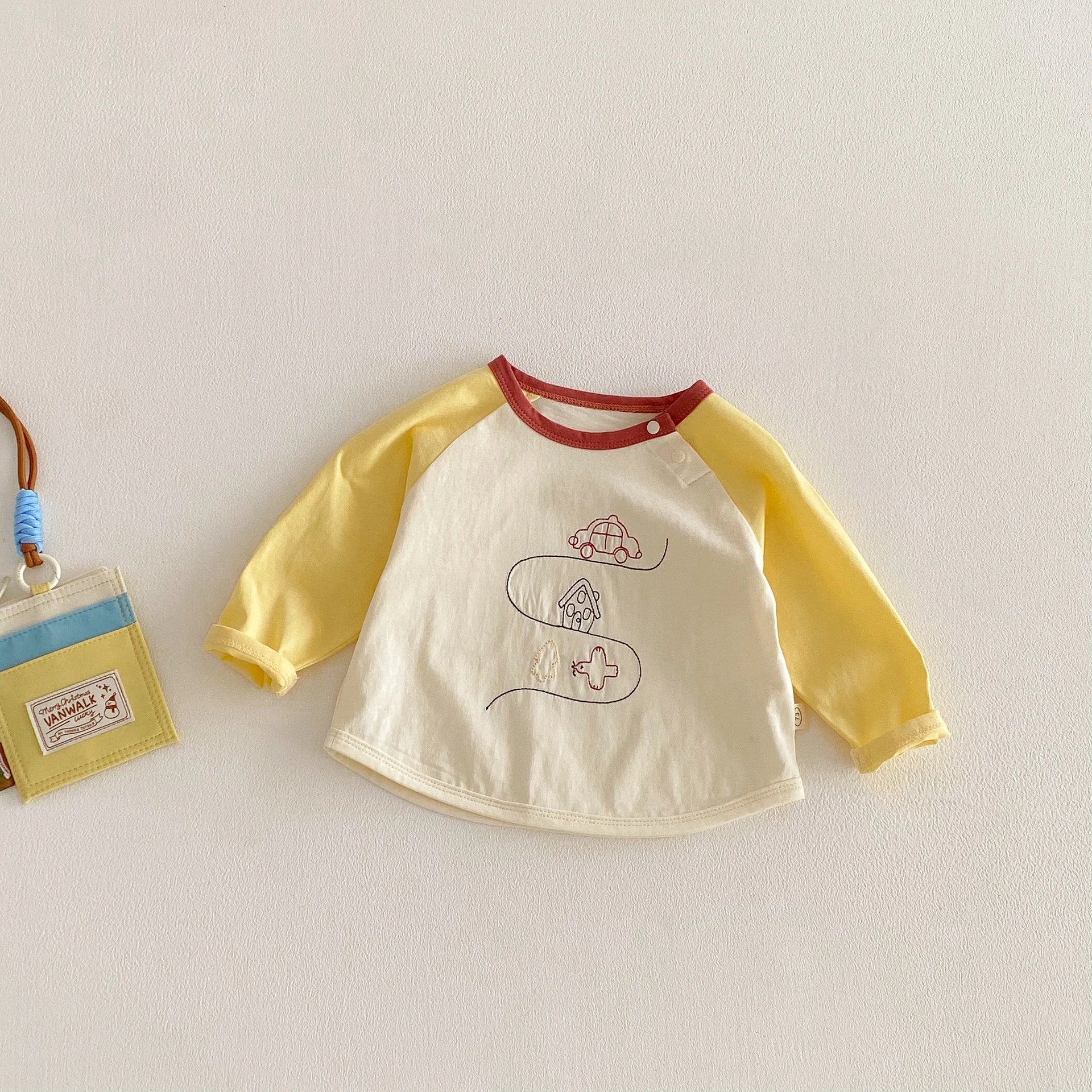 Children's Long-Sleeve T-Shirts – rice and yellow T shirt, 73