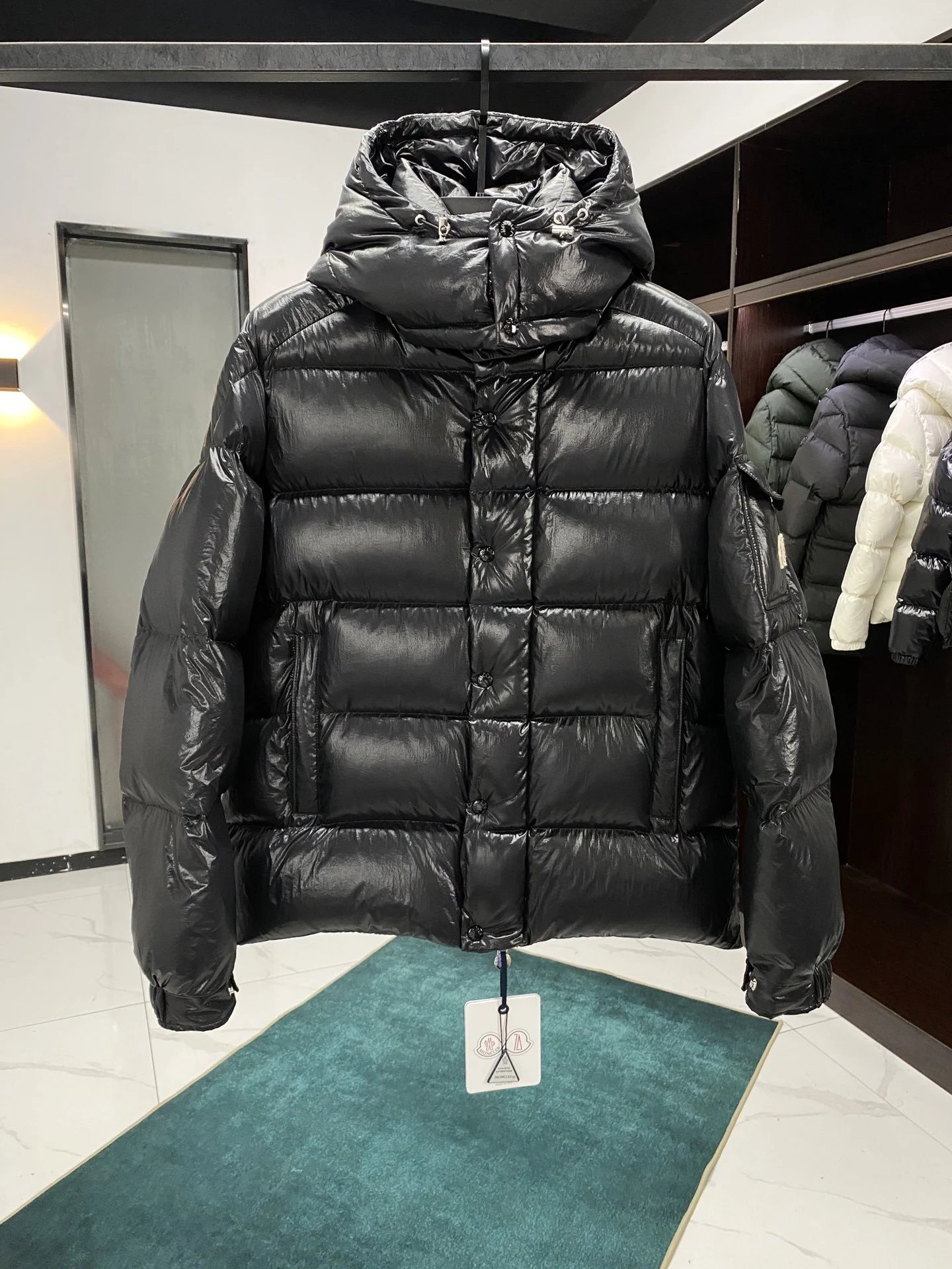 Winter Solid Color Simple All-match Down Jacket – black, 1(S)