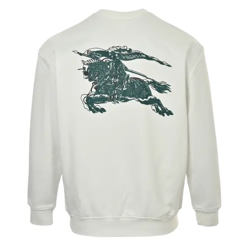 BR 25 Fw Overlapping War Horse logo Printed Crewneck Sweat – Black, XS