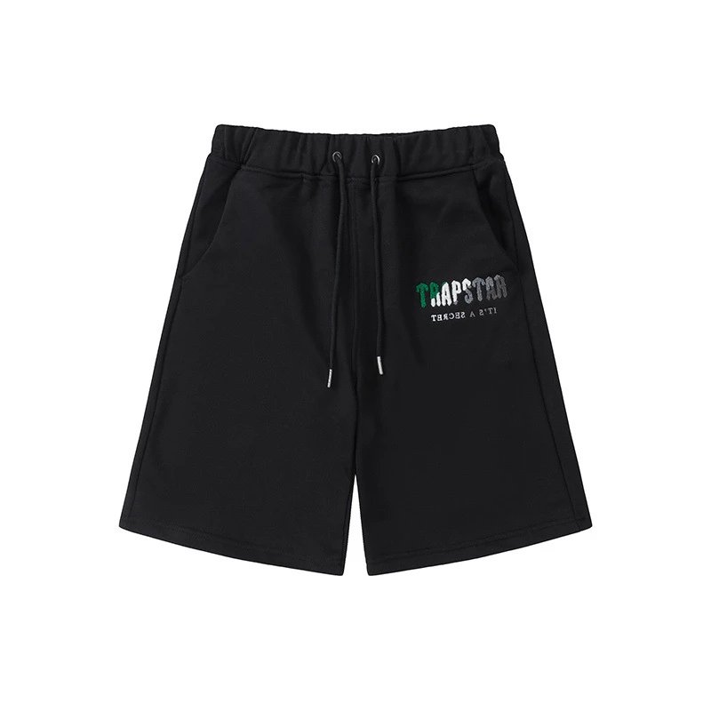 American letter white blue towel embroidery loose casual shorts men's and women's sports pants tide brand--L 1 – 2322 black, S