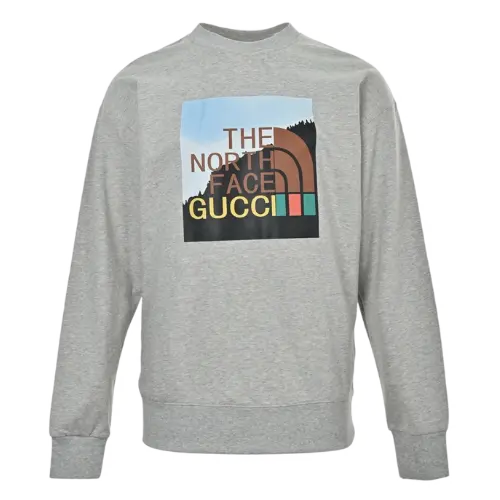 Ancient Brand Joint Forest Printed Round Neck Sweat – Black-joint forest printed crew neck sweater, S