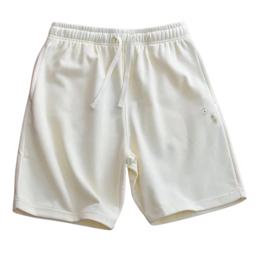 2025 New RL Men’s Fashionable, Versatile LAS Casual Pure Cotton Sweatshorts – Black, Size S