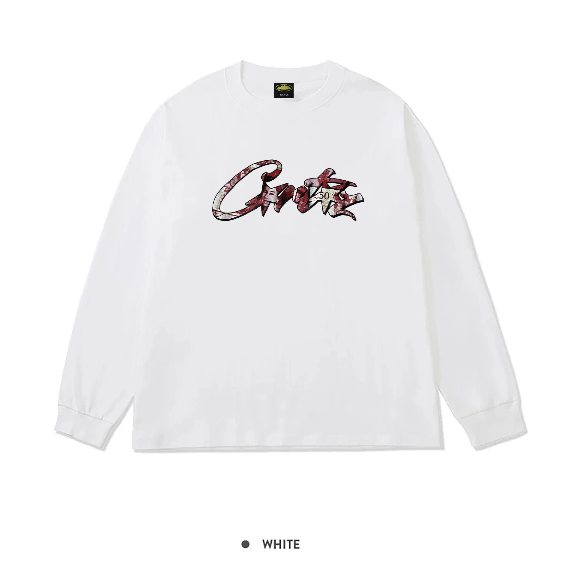 American-style retro streetwear crewneck sweatshirt – 1, S
