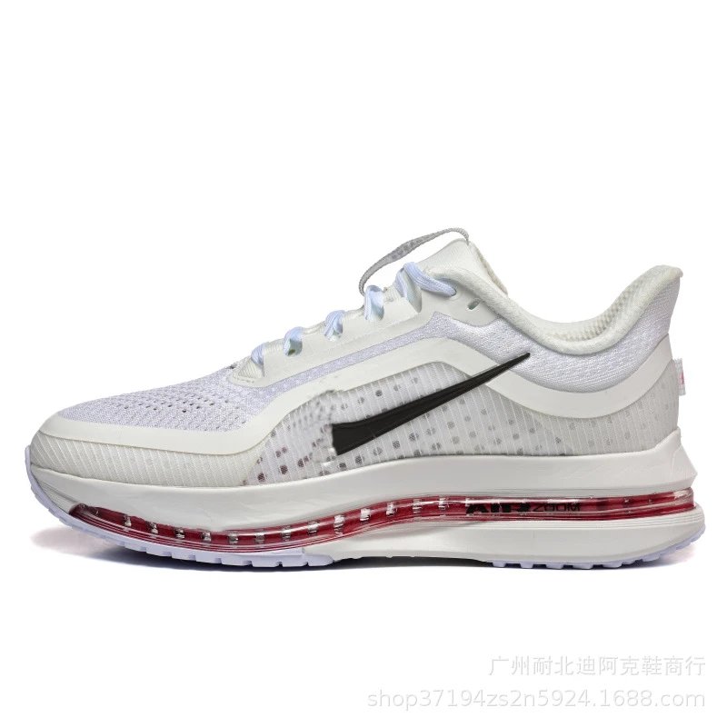 2025 New cross-border foreign trade air-cushion shoes Pegaus Premiu Trendy sneakers air cushion men's and women's running cloth shoes – White and red, 36