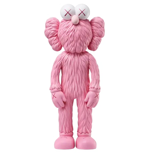 Streetwear-inspired decorative table lamp—KAWS’s globally limited edition, with glowing eyes, illuminates its surroundings in a seated pose – Option DBD379B3