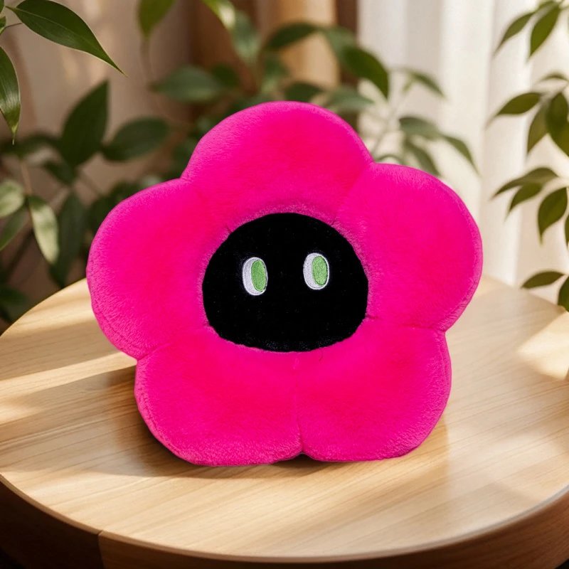 Dopamine Color Flower Cushion Internet Popular Color Bright Sunflower Home Decoration Futon Sofa Bedside Cushion – 45cn, Rose red