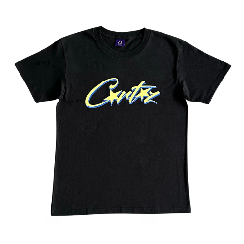 C- star yellow-green color-block tee – Black, S