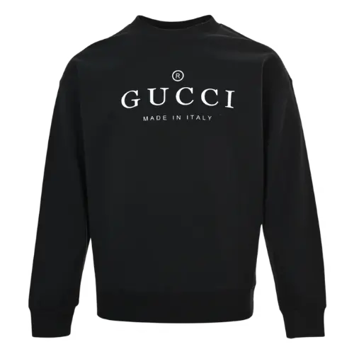 Ancient Brand Simple Letter Printing Round Neck Sweat – Black-Simple Letter Print Round Neck Sweat, S