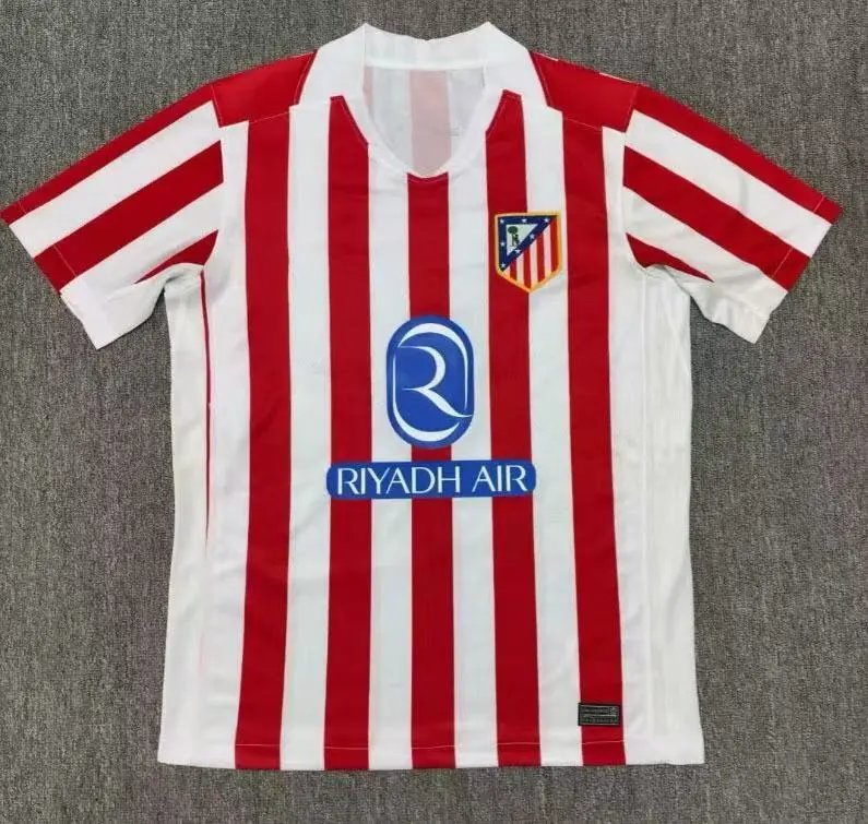 2526 Season Club Jersey Football Jersey 2 – 25–26 Atletico Madrid at home, S, No mark