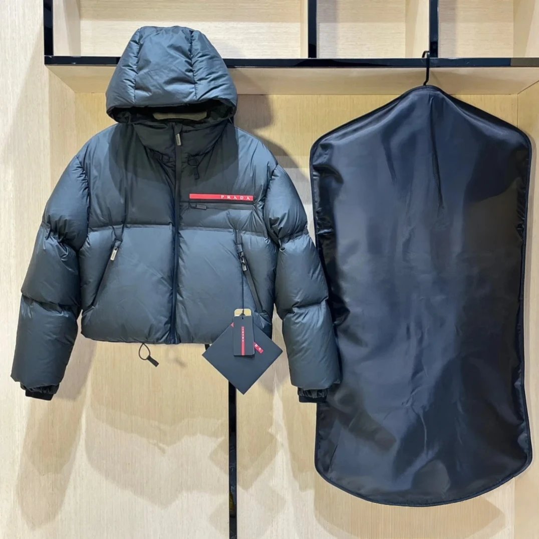 Winter Hooded Coat Casual Loose Thickened Warm Cotton-padded Coat – Black, L