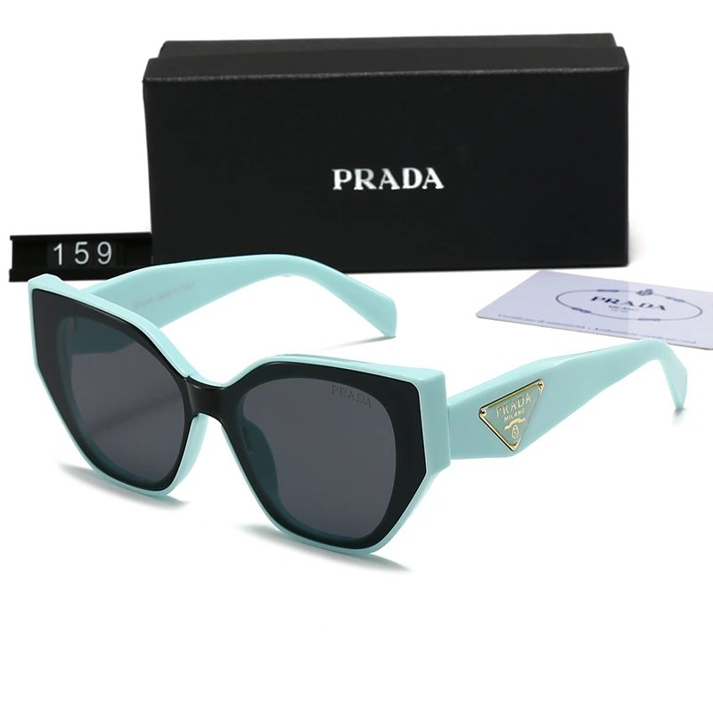 Sunglasses new big frame show face small(159/160/2303/2312/23257/23258) – 159-A, Gift box set