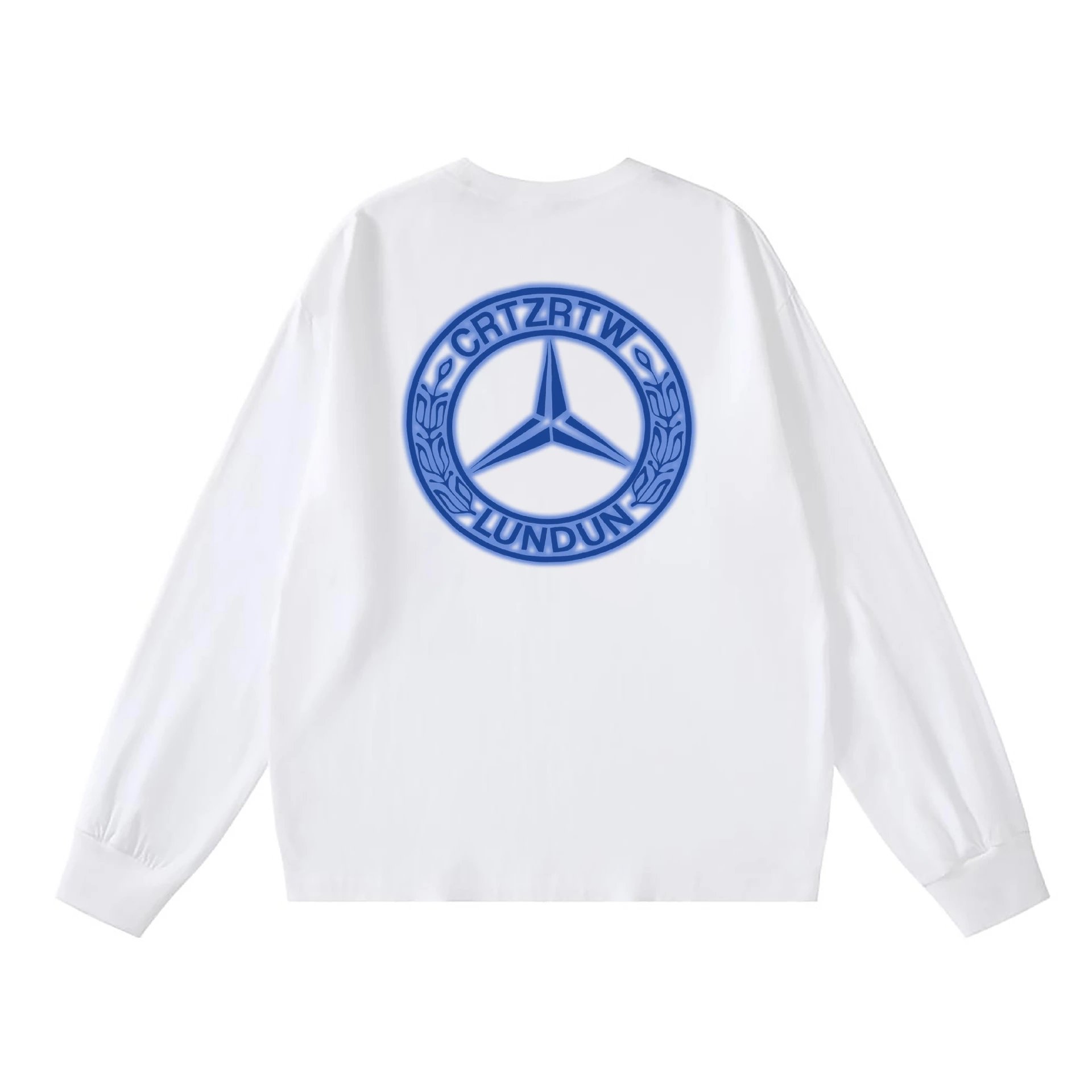 Round neck pullover retro long sleeve – 1, S