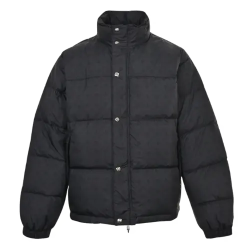 KH---Dark Jacquard Down Jacket – Green, S