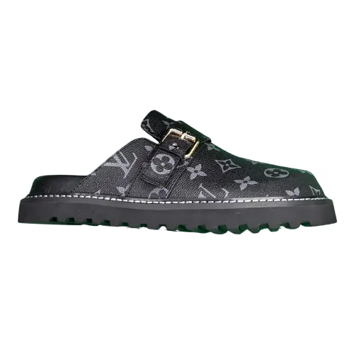 (Customized version 3-7 Ships today）TT 2 Custom Product Printed Round Head Baotou Slippers – No. 1 brown, 35