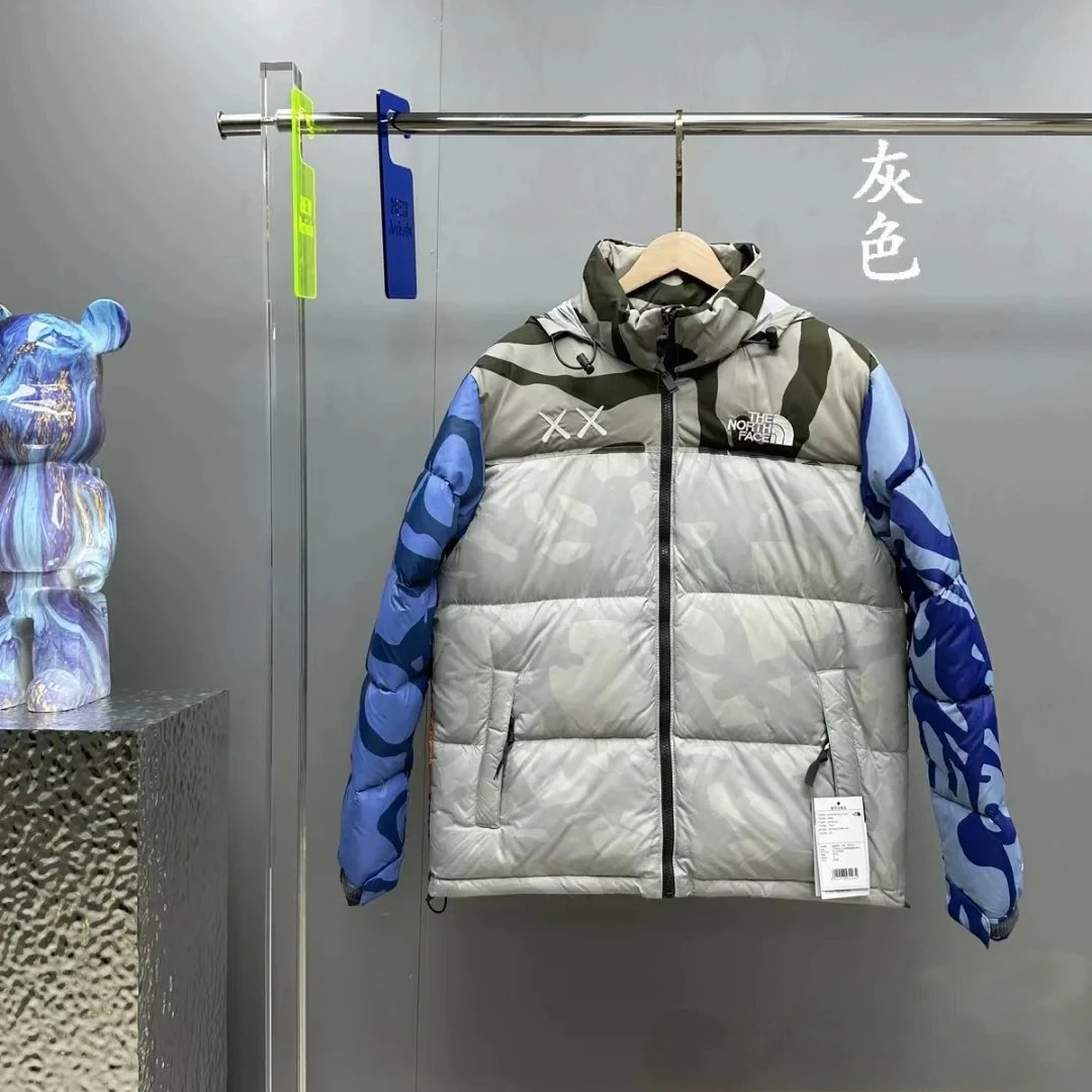 Winter Co-printed New Coat Thickened Fashionable Men's and Women's Cotton-padded Coat Cold-proof Casual All-match – gray, M