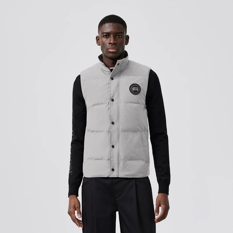 CANADA GOOSE Canada Goose Garson Men's Black Label Down Vest Big Goose Down Jacket 4151 MB – XS, 200 Silver wattle color