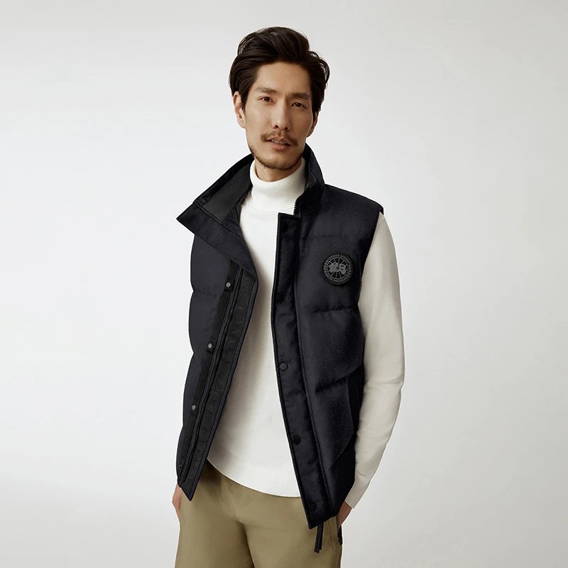 CANADA GOOSE Canada Goose Garson Men’s Black Label Wool-Down Vest and Down Jacket 4151 M 1 – XS, 1161 Ocean Blue Mixed Color