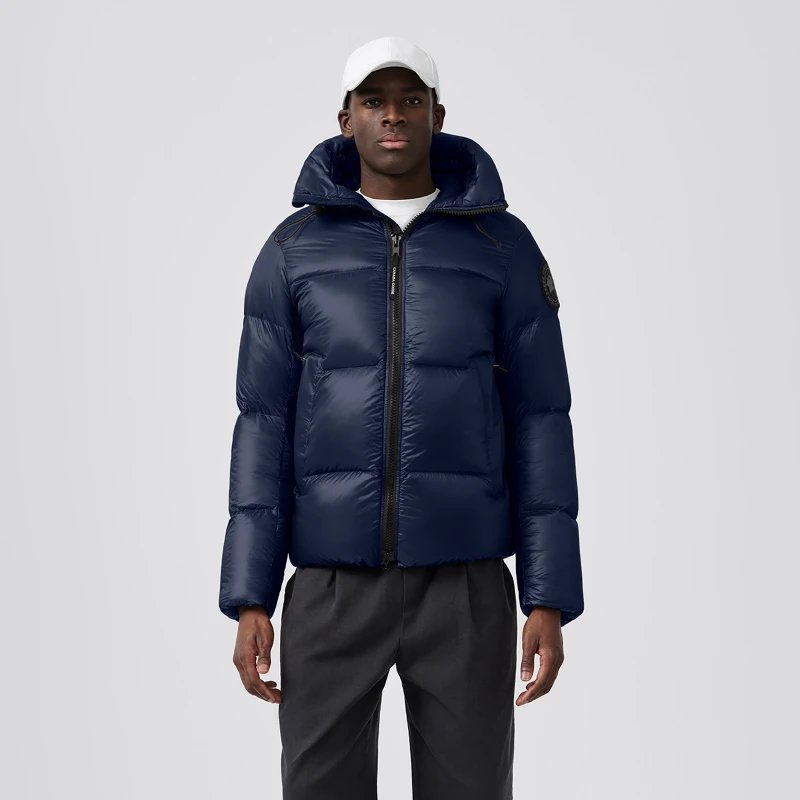CANADA GOOSE Canada Goose Crofton Men’s Black Label Down Jacket, Big Goose Down Jacket 2252 MB – 2XL, 63 Azure Blue