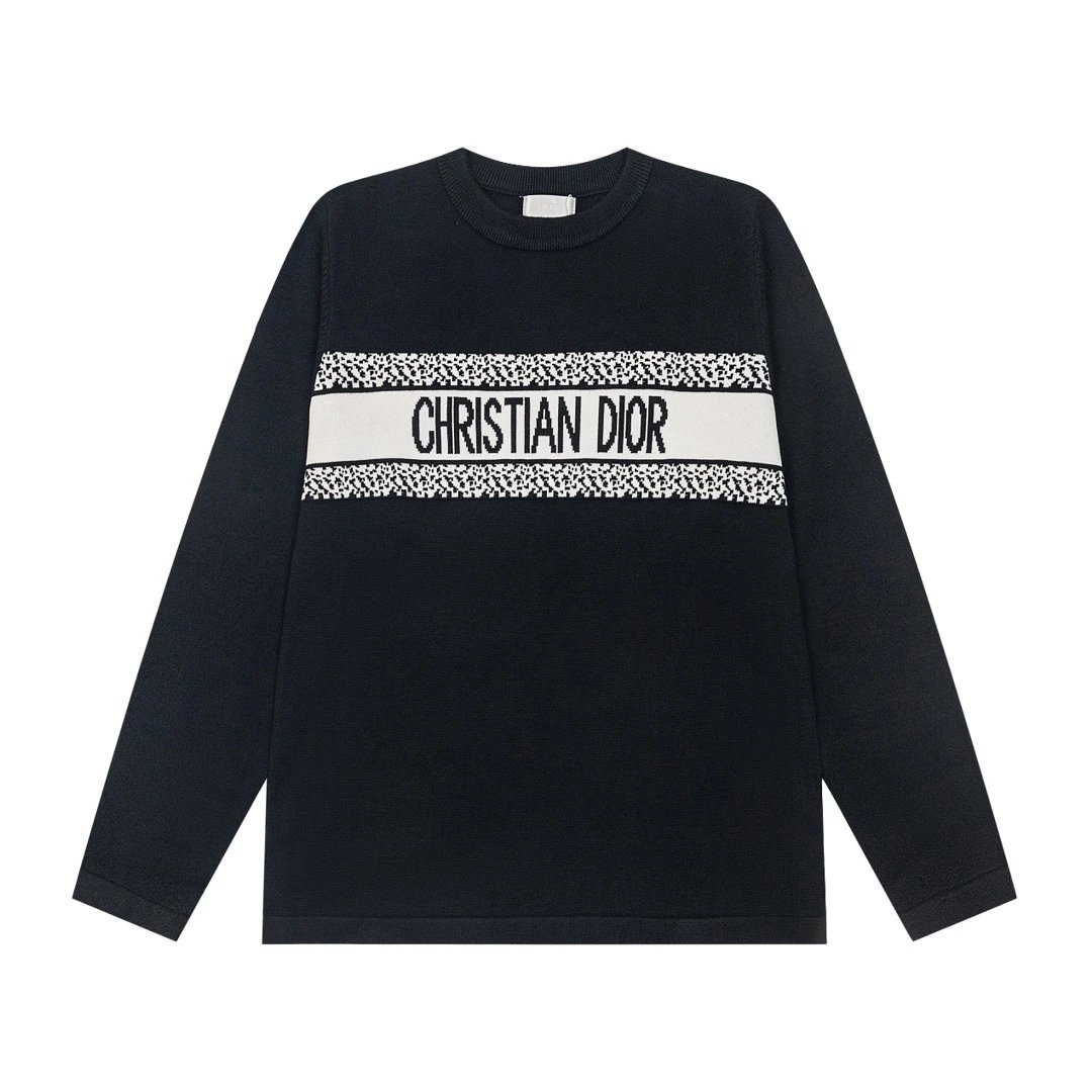 Autumn and Winter Fashion All-match Crewneck Sweater – Black, S