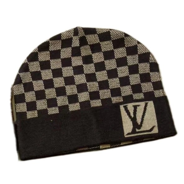 Autumn/Winter Knitted Hats – Fashionable Warm Outdoor Wear for Men and Women – Coffee color, One size fits all