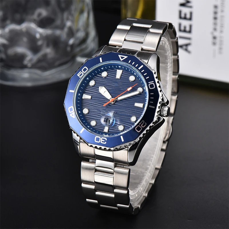 Explosions new high-quality men's casual silicone, solid steel alloy shell imitation mechanical travel time watch – 1