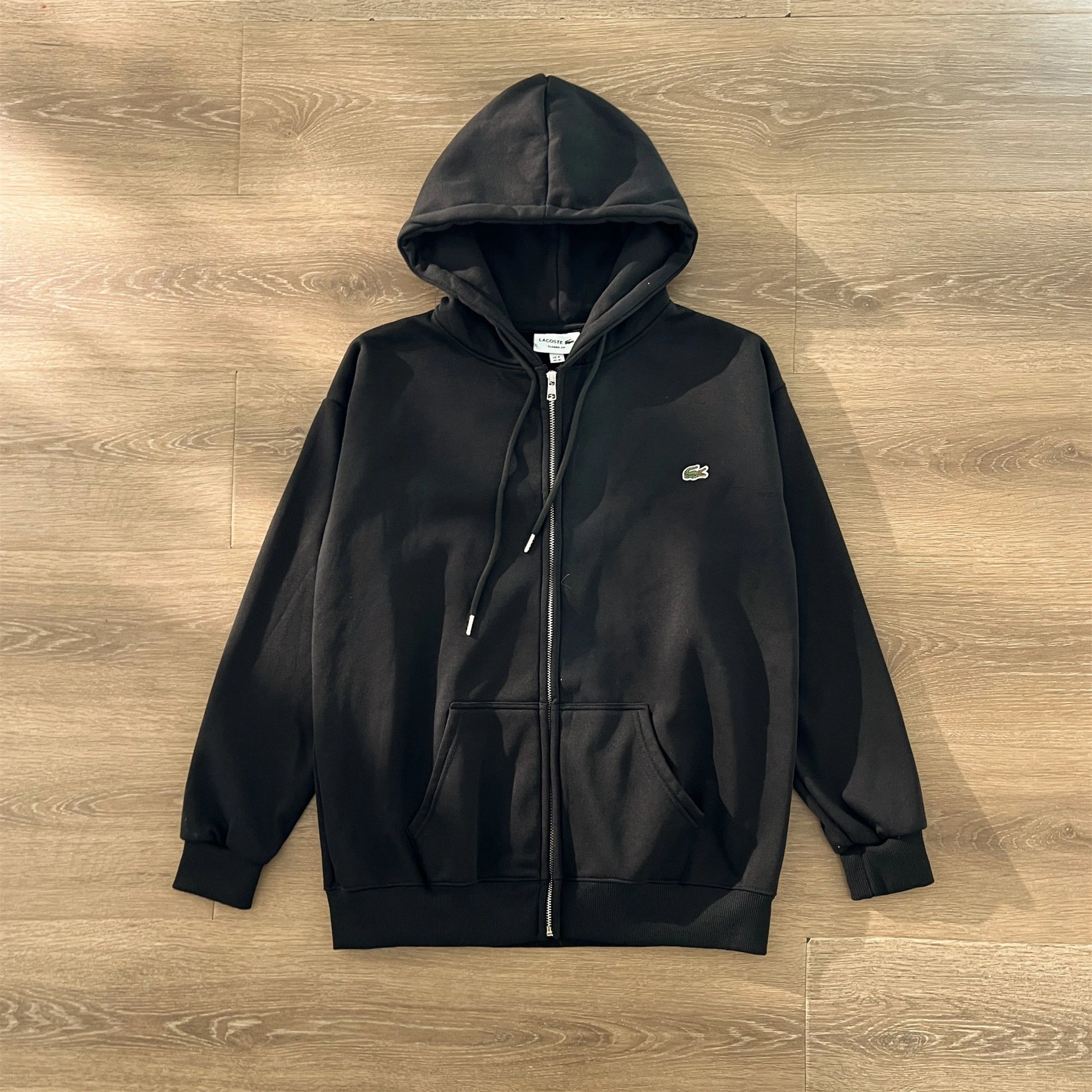 Alligator Zip Hoodie – Black, M