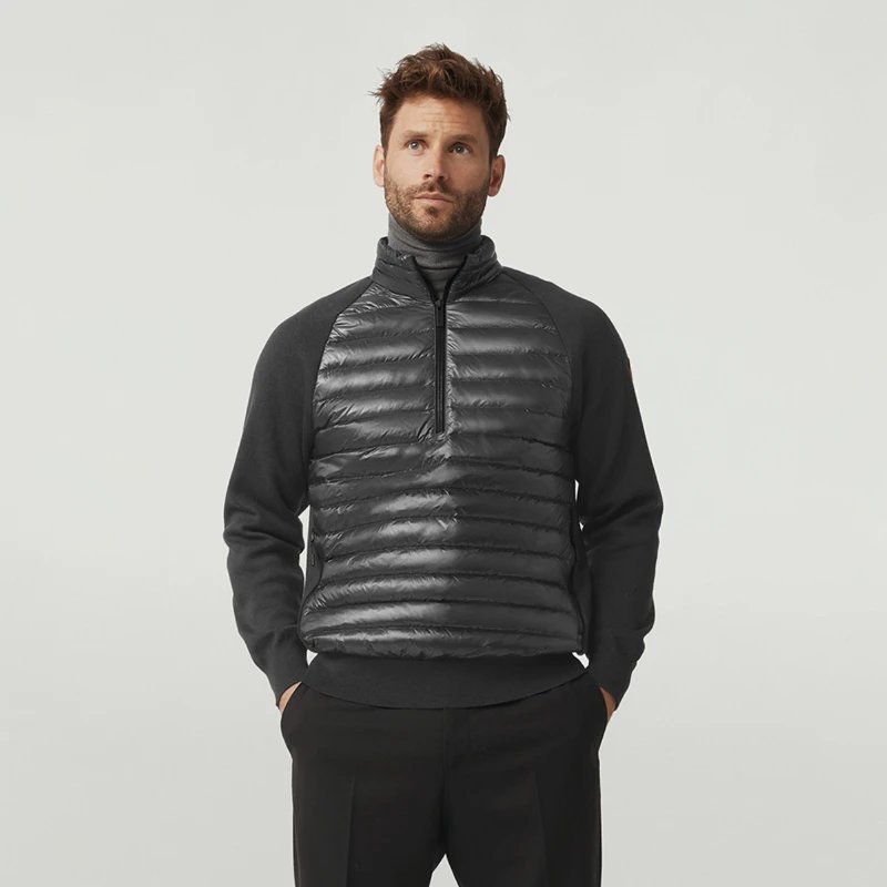 CANADA GOOSE Canada Goose HyBridge®Men’s Knitted Lightweight Pullover Down Jacket 6894 M – 2XL, 699 Iron gray
