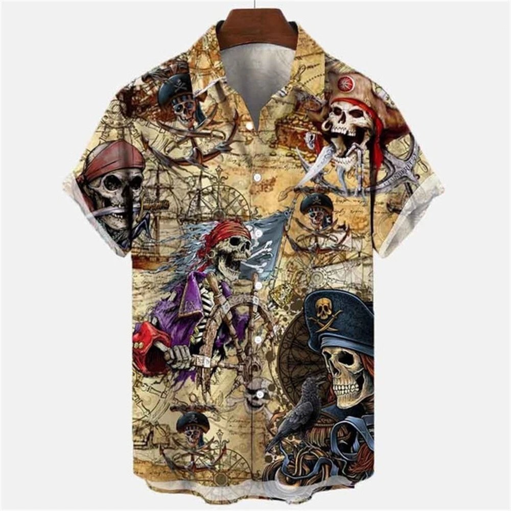 3 D Myth retro animal men Hawaiian shirt lapel men shirt source factory - Image 5