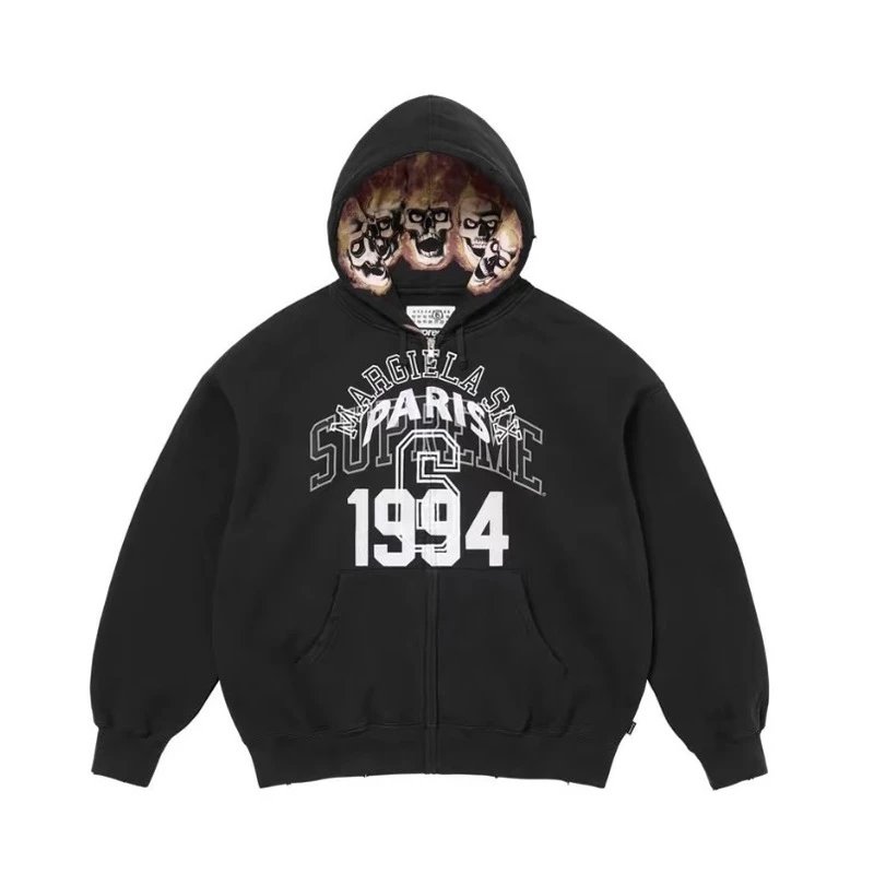 American-style street hoodie – E 573 MM 6 joint black, S