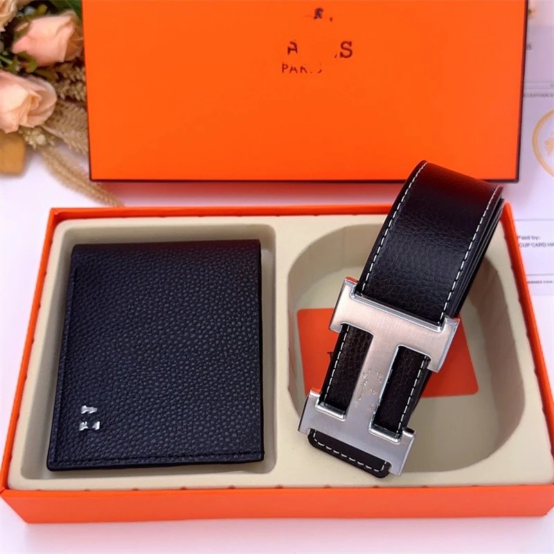 High-quality belt and wallet set – 1, 95cm (length) Note: If the belt is marked with numbers, they may indicate European sizing or length.