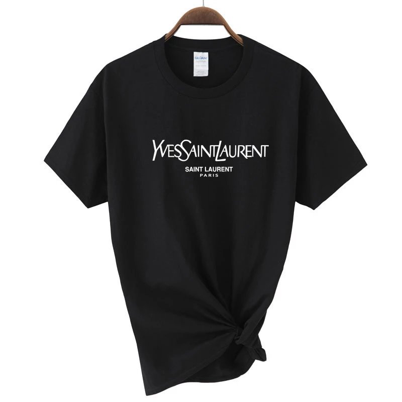 Amazon New Arrival: European and American Style Cotton Streetwear Trendy Printed T-Shirt, Women’s Loose-Fit Short-Sleeve Top – Black, S