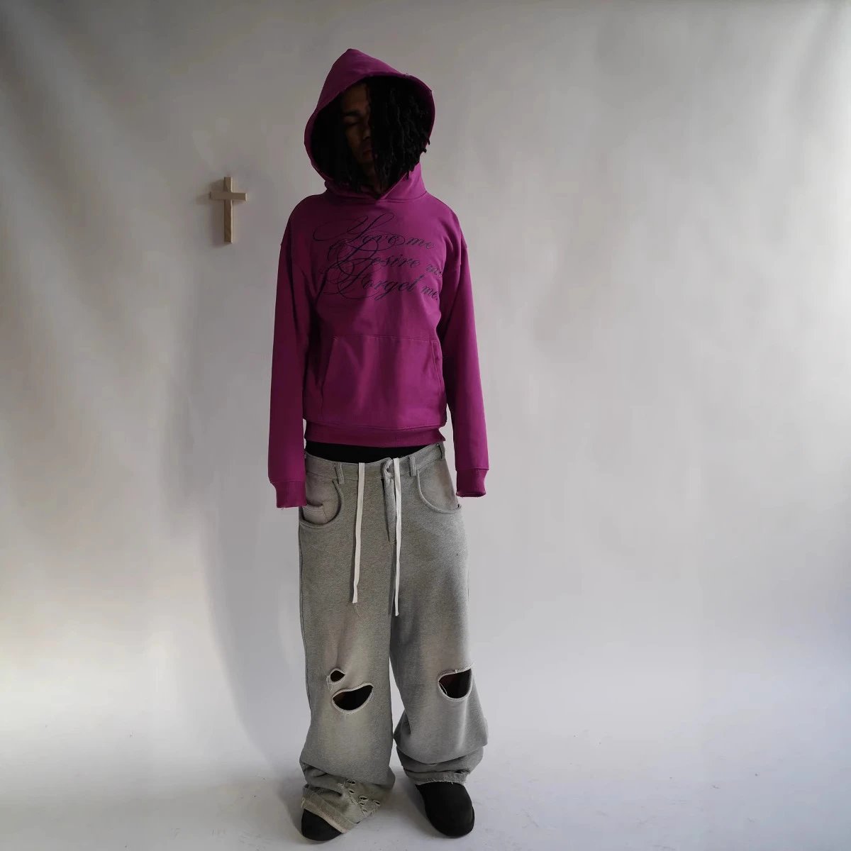 Euro‑American cross‑border long‑sleeve pullover hoodie sweatshirt, dark retro punk print jacket, Y2K streetwear trend, Instagram‑style - Image 2