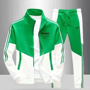 Cross-border Men's Zipper Jacket Pants Digital Print Explosions Sports Casual Men's Suit Daily Casual Style