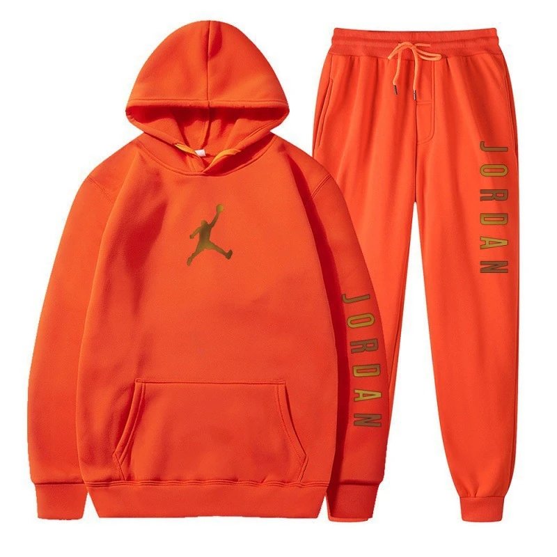 2025 Amazon AliExpress Men's Sportswear Suit Fleece Hoodie Sweater Sports Casual Suit - Image 3
