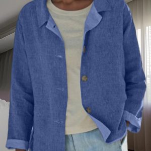 2025 Explosions European and American cross-border Amazon ladies fashion casual solid color coat