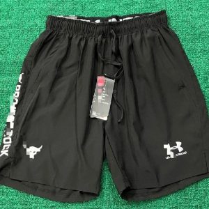 Spot quick-drying men's casual shorts four-sided elastic fabric multi-color choice sports quick-drying – Black, M
