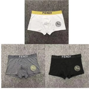 Fendi Boxer Brief Logo Waistband – Option B0BE8223, L