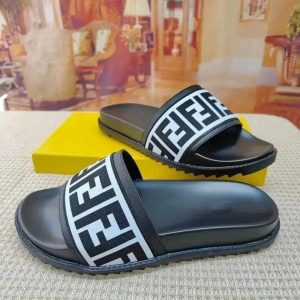 Fendi FF Slide Sandal Logo Strap – 36