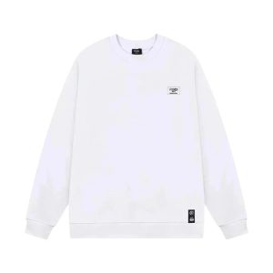 Fendi Crewneck Sweatshirt Logo Patch – L