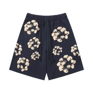 Denim Tears Cotton Flower Shorts Cotton Boll Print – Option 1B875702, L