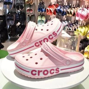 Crocs Classic Clog Pink with Red Logo – 36