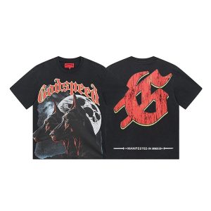 Graphic Tee Godspeed Doberman Moon – Option E8E84941, L