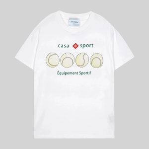 Casablanca Tennis Club Tee Casa Sport Graphic – Option C19A40BB, 3XL