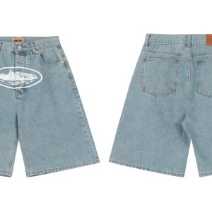 Denim Tears Denim Shorts Island Print – Option F21E3343, L