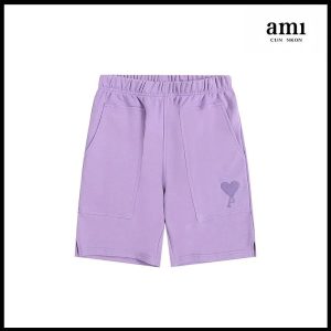 AMI Paris Heart Logo Shorts Lavender – Option B5112B83, L