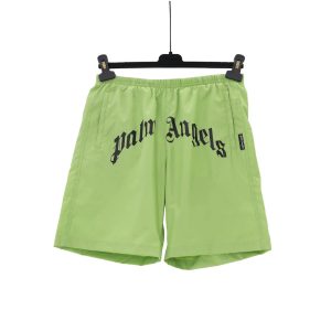 Palm Angels Logo Shorts Gothic Print – L