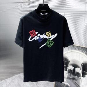Givenchy Graphic T-Shirt Multi-Color Logo Print – L