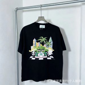 Casablanca Graphic Tee Racing City Print – C-125Black, L