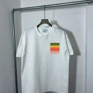 Casablanca Graphic Tee Casa Blanca Gradient Print – C-126 White, L